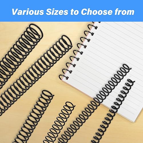 Miniatura 4 de Paquete de 120 bobinas de encuadernación en espiral, anillos de encuadernación en espiral, varios tamaños, espirales, espirales, espirales,