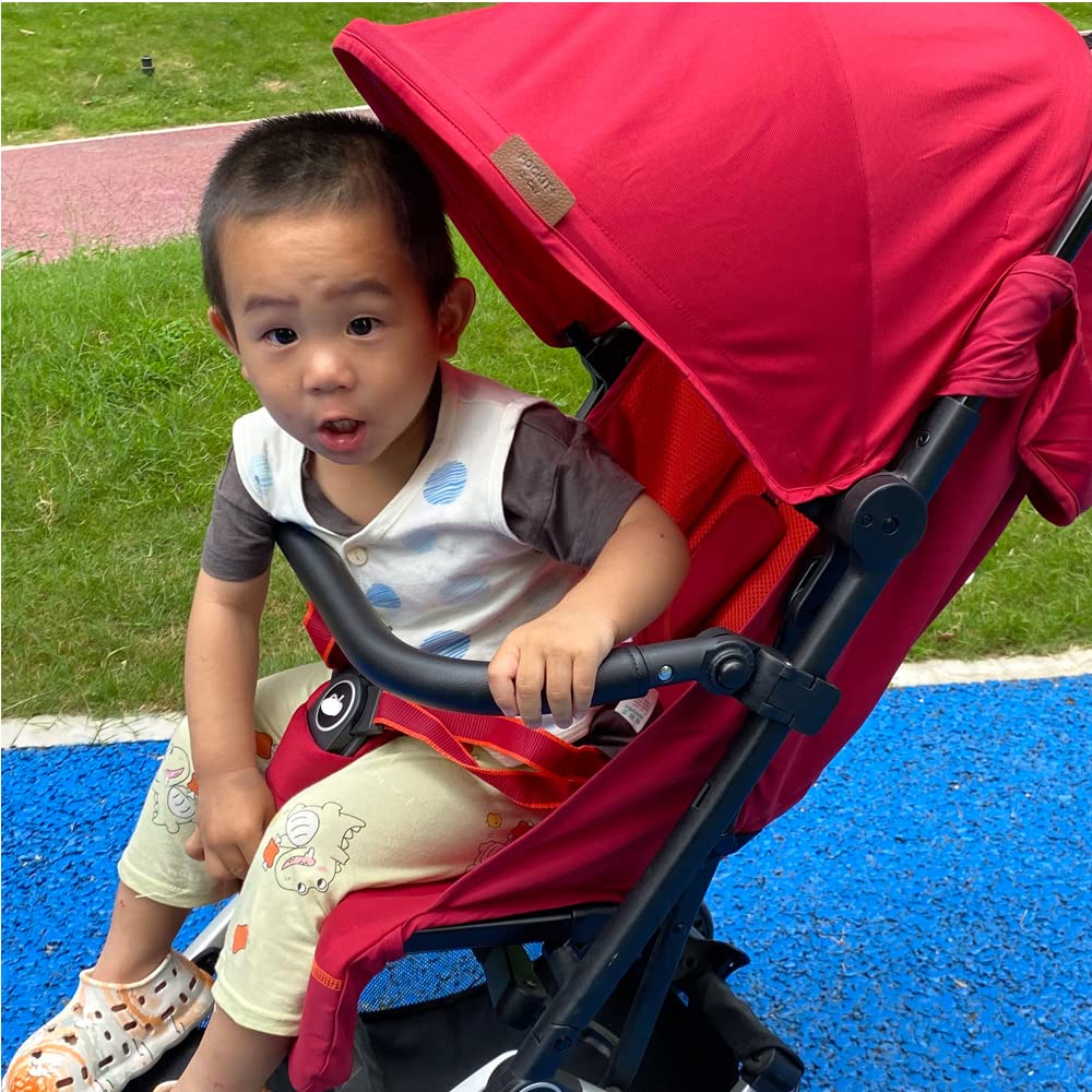 Bracciolo per passeggino compatibile con gb Pockit Air, gb Pockit+ All-Terrain e Gb Pockit+ All City, accessori per passeggino paraurti in pelle (paraurti per gb Pockit+ All City)