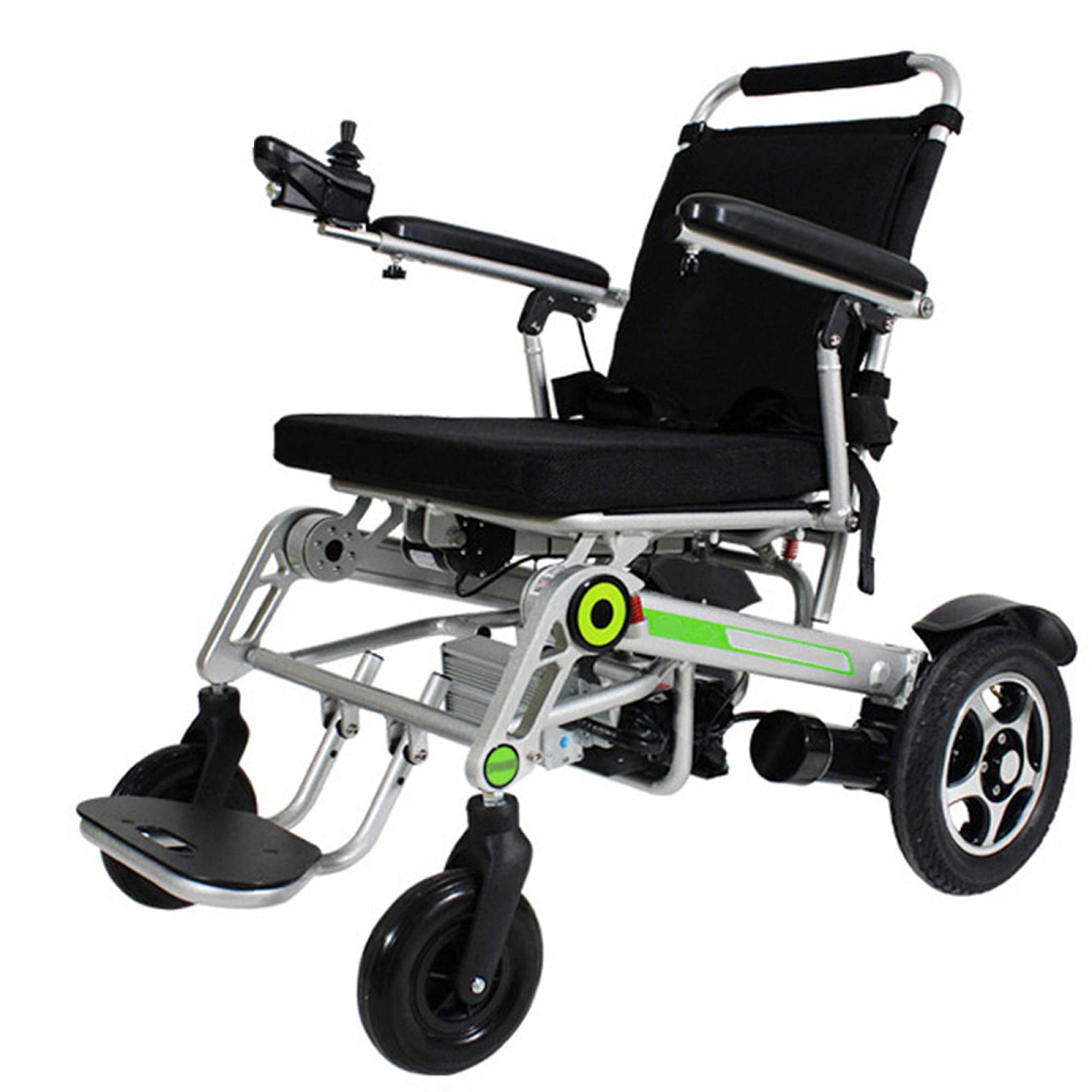 Silla de Ruedas eléctrica Ligera Power Mobility Smart Aid Silla de Ruedas, Plegable automático, Comodidad Estable