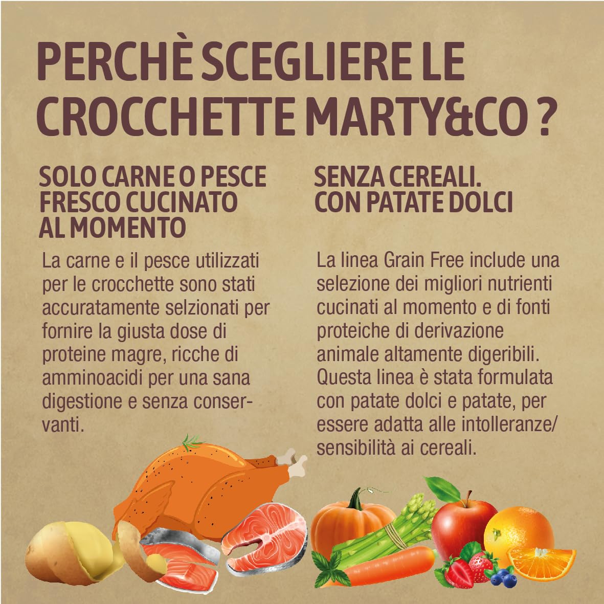 Marty&Co Croquettes pour chiens adultes, taille moyenne/grande, sans grain, monoprotéine, sans gluten (saumon, 3,5 kg)