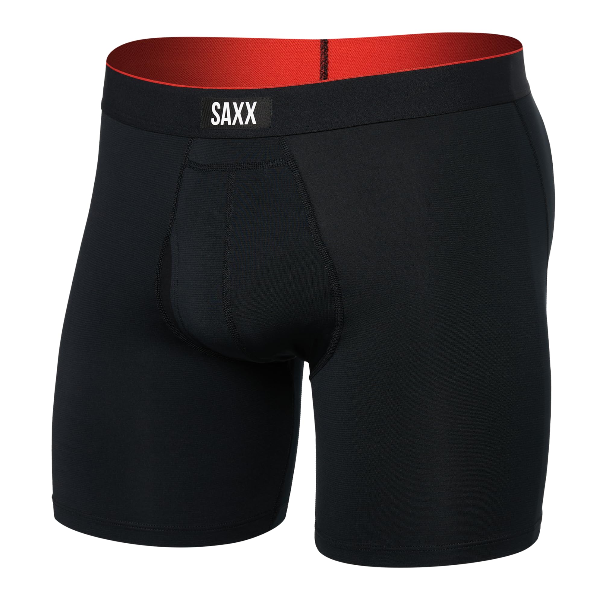 Saxx Multi-Sport Mesh Boxer Briefs, Black - L