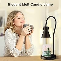 Vista 5 de Lámpara calentadora de velas, lámpara de vela regulable, cuello de cisne ajustable en 360°, compatible con velas pequeñas y grandes, 2 bombillas
