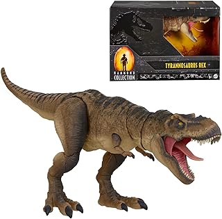 Mattel Jurassic World Toys Jurassic Park Hammond Collection T Rex, Tyrannosaurus Rex Collector 24-in Dinosaur Figure, Deluxe Articulation