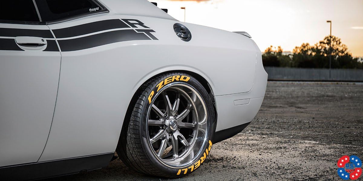 20" Inch US Mags Rambler Gunmetal Wheels & Tire Package | Set of 4 | Includes Free Wheel Club LA T-Shirt | Fits Chevy Ford Pontiac Cadillac Buick Dodge BMW