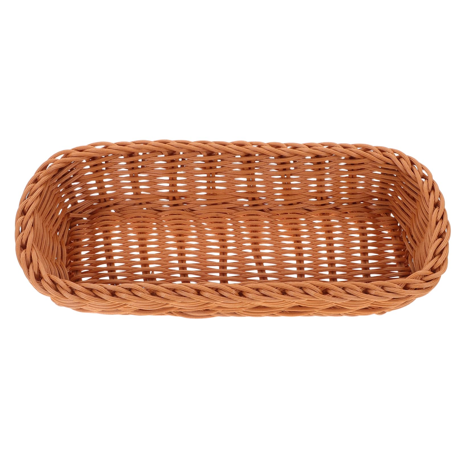Cesta Tejida de Imitación de Ratán Cesta para Cubiertos Organizadora Compacta para Cocina