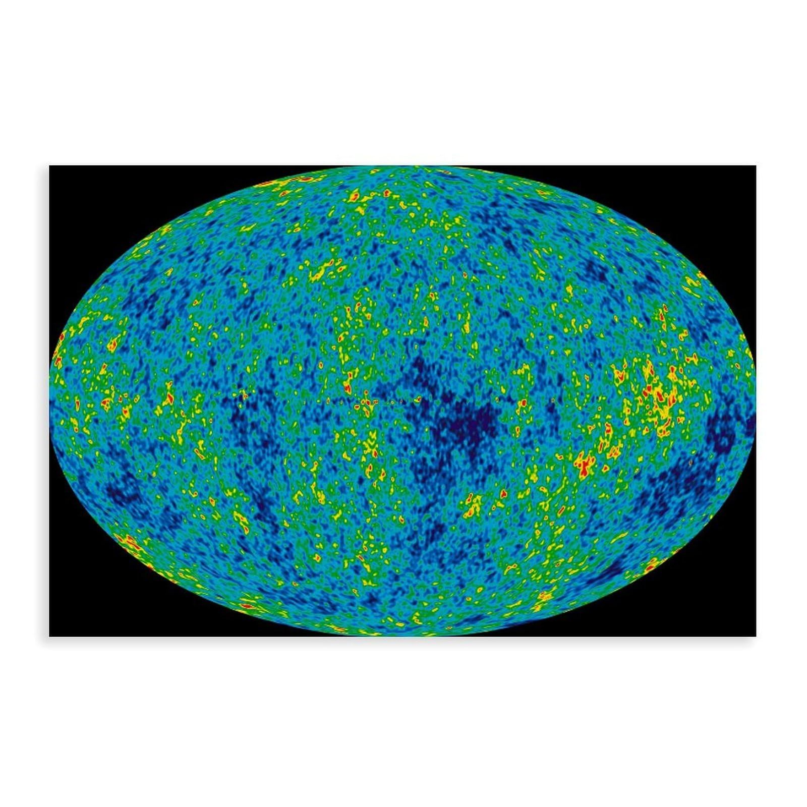 Piank Cosmic Microwave Background Poster Bedroom Canvas Decor Print Wall Art Office Room Aesthetic Decor Gift 24X36inch(60X90cm)