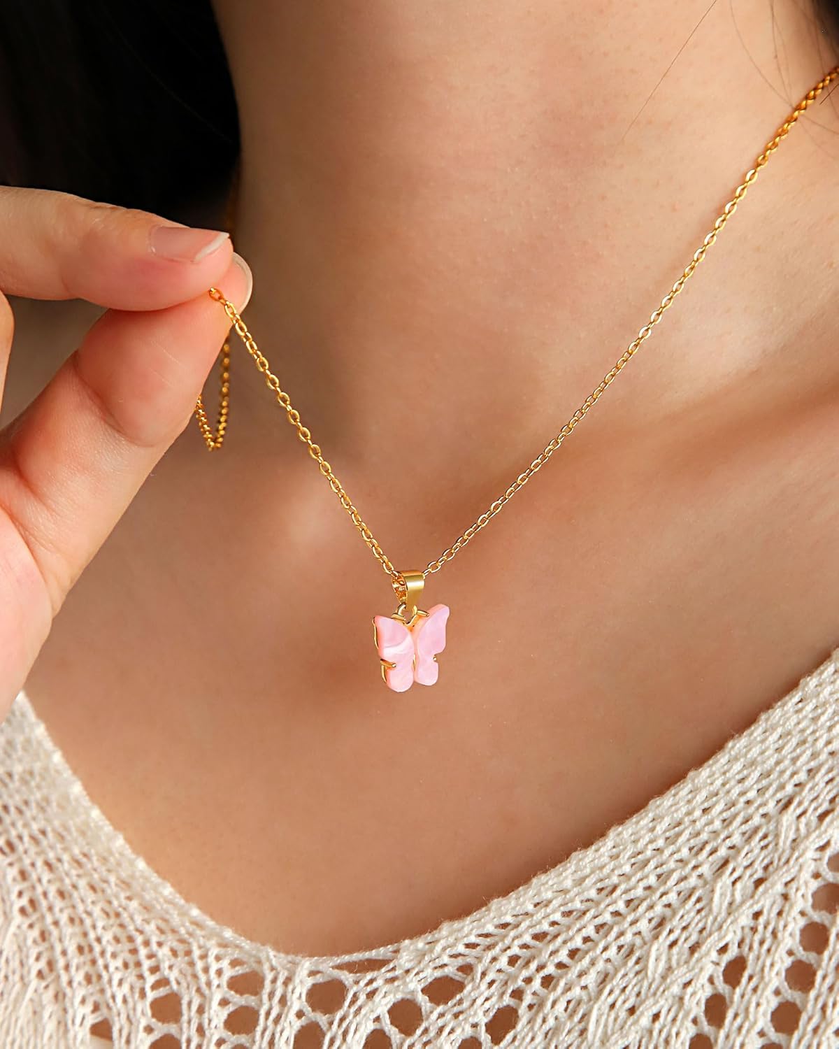 UNGENT THEM Happy 5th 6th 7th 8th 9th 10th 11th 12th Birthday Gifts, You Make The World A More Beautiful Place Butterfly Necklace Bday Presents - Image 7