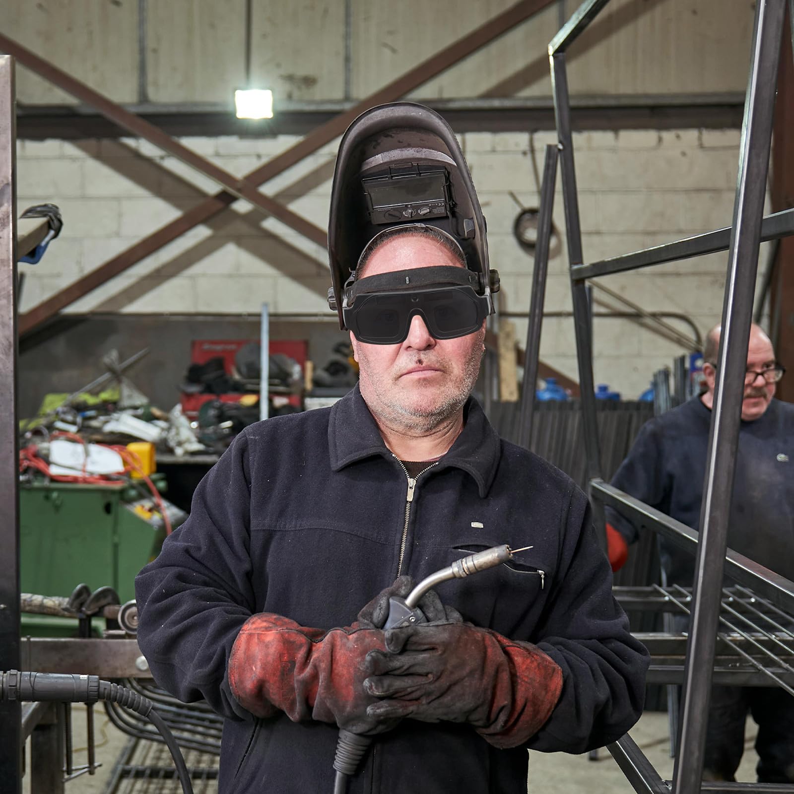 Ipetboom 1 set di occhiali di sicurezza per saldatura con lenti per saldatura auto-oscuranti - Occhiali per saldatore per la protezione degli occhi protettivi per lavori industriali