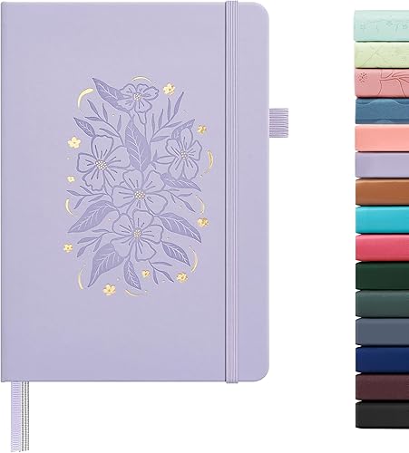 Miniatura 90 de &And Per Se - Cuaderno con rayas estrechas (5 unidades), 160 páginas, tamaño A5 de 5.7 x 8 pulgadas, diario de papel grueso, con tapa dura, para