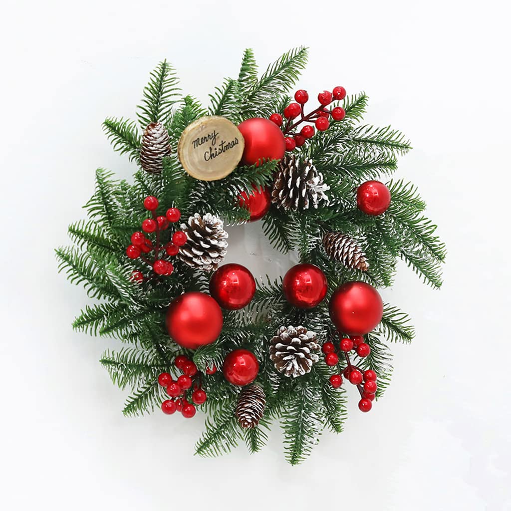 Guirlande de Noël en rotin et pommes de pin pour déco automne et Halloween