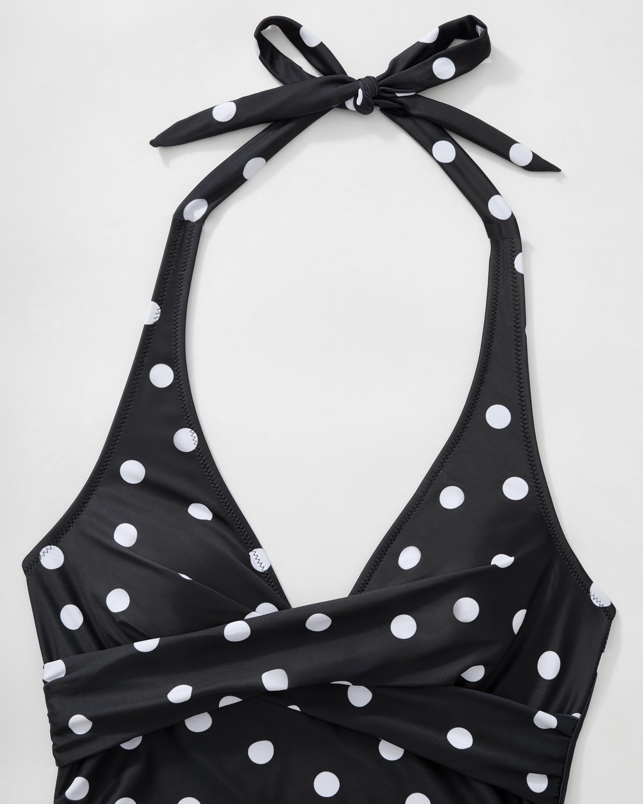 RXRXCOCO Costume da bagno da donna con push up shape, con allacciatura al collo, schiena scoperta