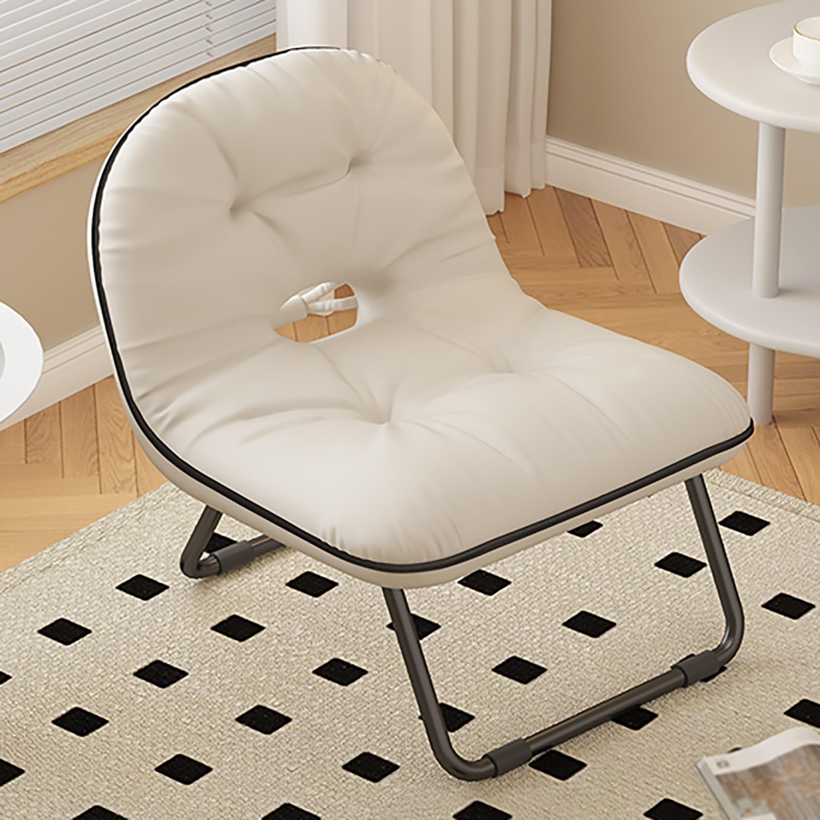 Chaise pliante portable facile à nettoyer pour soulager le dos