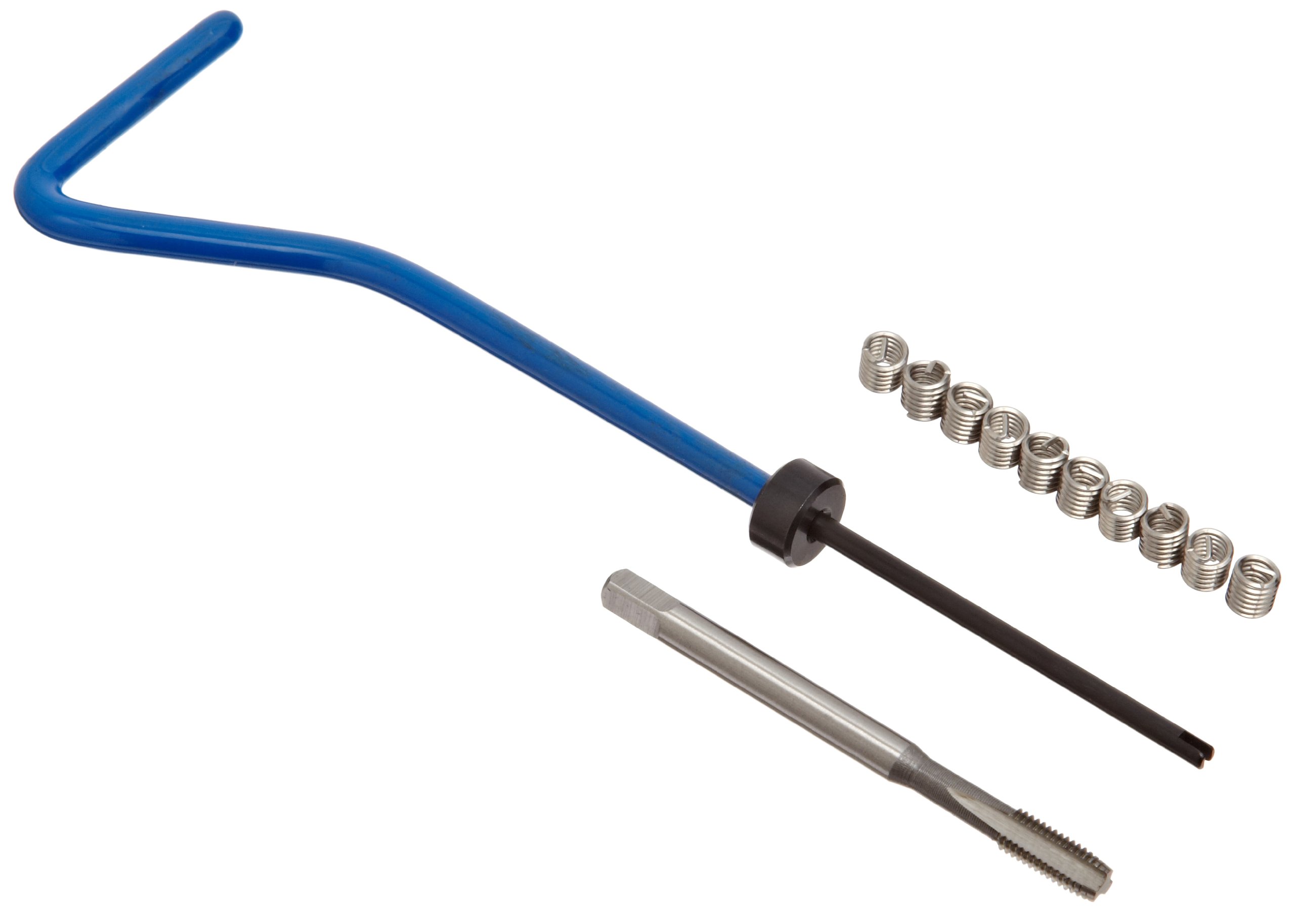 E-Z Lok EK30415 Helical Threaded Insert Kit, 304 Stainless Steel, #6-40 Thread Size, 0.207" Installed Length (Pack of 10)