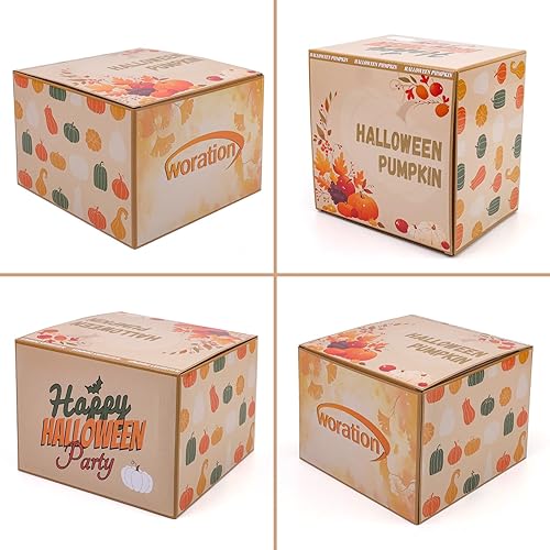 Miniatura 8 de Woration 8 calabazas de terciopelo champán, cosecha de otoño para el hogar, calabazas artificiales de Halloween, tema de Acción de Gracias, centro