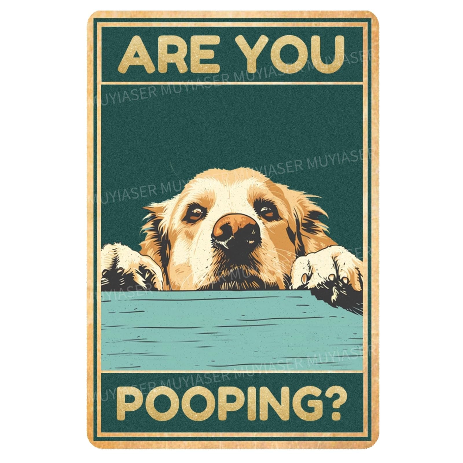 TopPacific Targa in metallo con scritta Boston Terrier Are You Pooping, stile vintage, divertente, in alluminio, per casa, fattoria, giardino, bar, bagno, cucina, 30,5 x 40,6 cm (175B