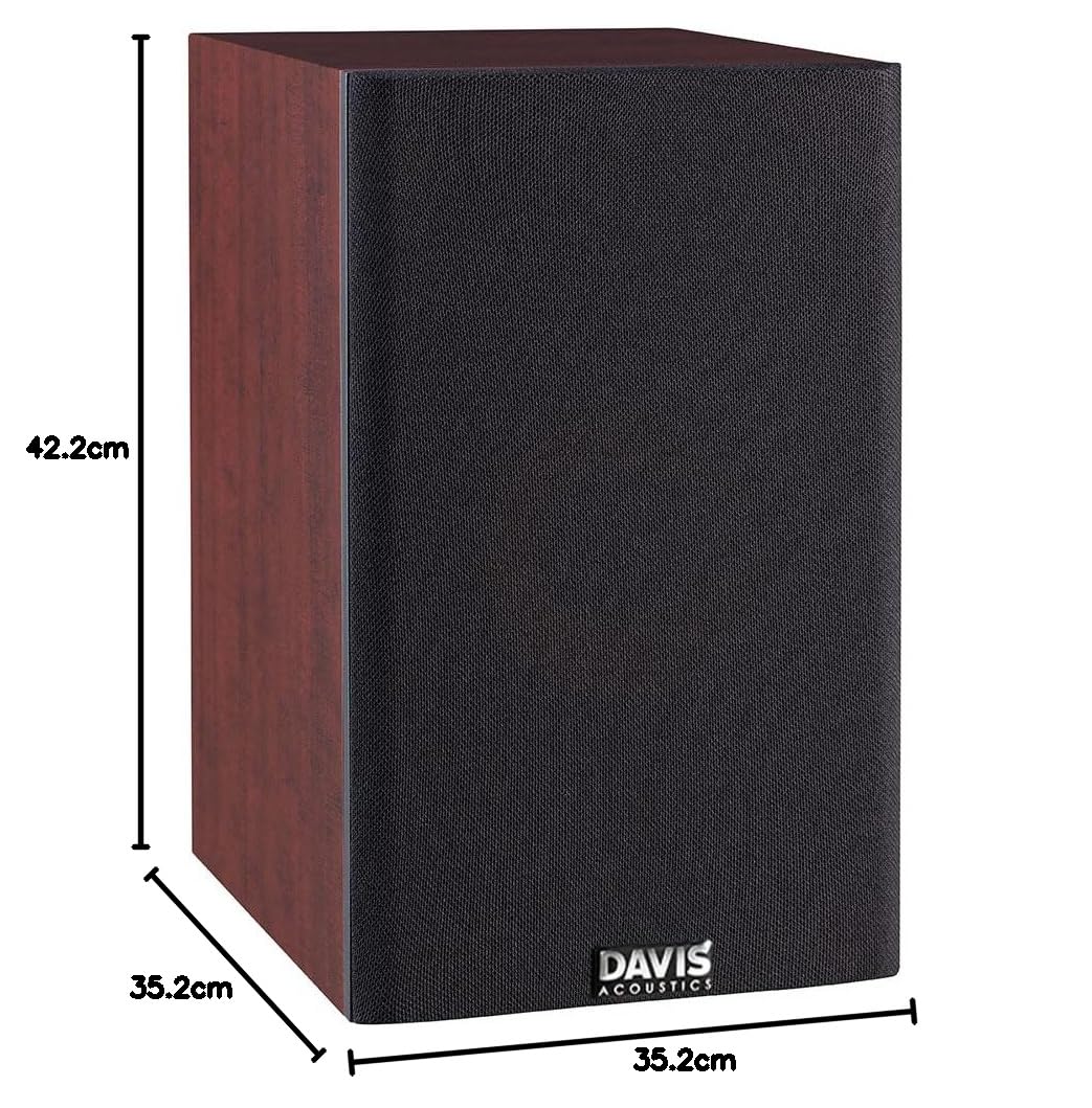 Davis Acoustics Mia 20 Rouge - Paire d'enceintes étagère 2 Voies/2 Haut-parleurs