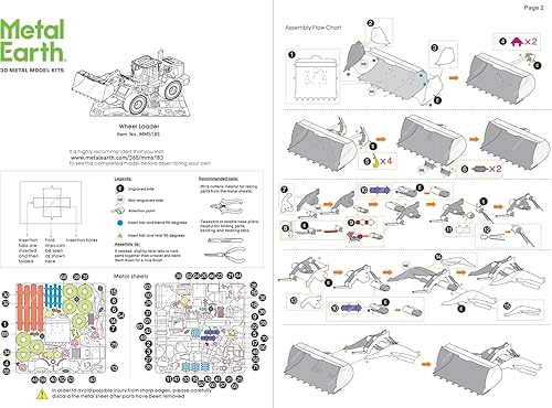 Miniatura 7 de Metal Earth Fascinations - Kit de cargador de ruedas 3D con pinzas