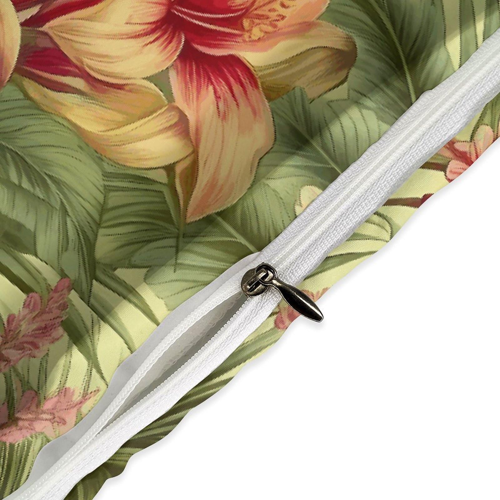 Set di biancheria da letto 3 pezzi, ultra morbido, con motivo floreale di palme tropicali + 2 federe, leggero copripiumino double-face per casa/hotel/regali, 228,6 x 228,6 cm