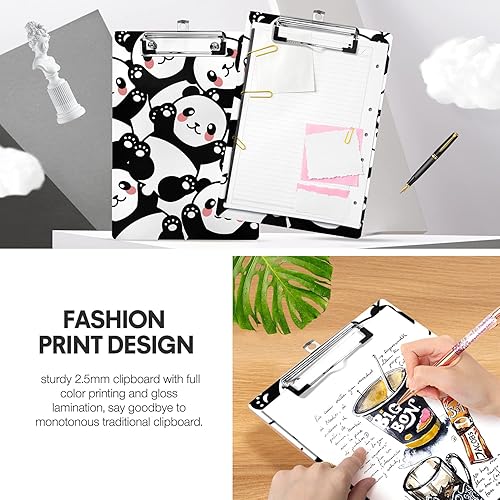 Miniatura 3 de Portapapeles de moda, impresión de madera, portapapeles de impresión a color para enfermeras, abogados y estudiantes, tamaño estándar A4 de 8.5 x
