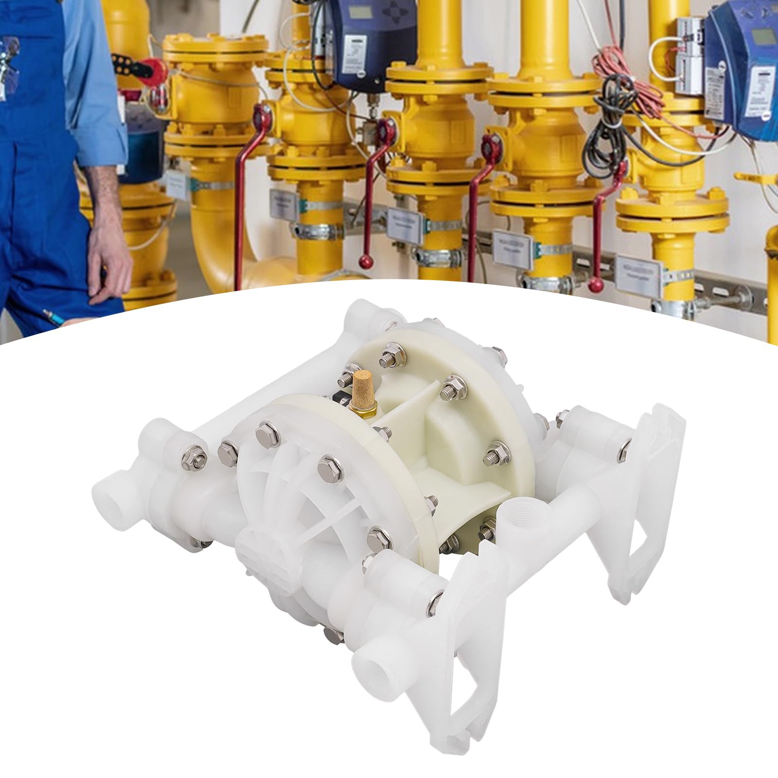 Pompa a membrana, pompa a membrana pneumatica, pompa a doppia membrana 0,7 Mpa 100 PSI per edilizia, petrolio, chimica, farmaceutica