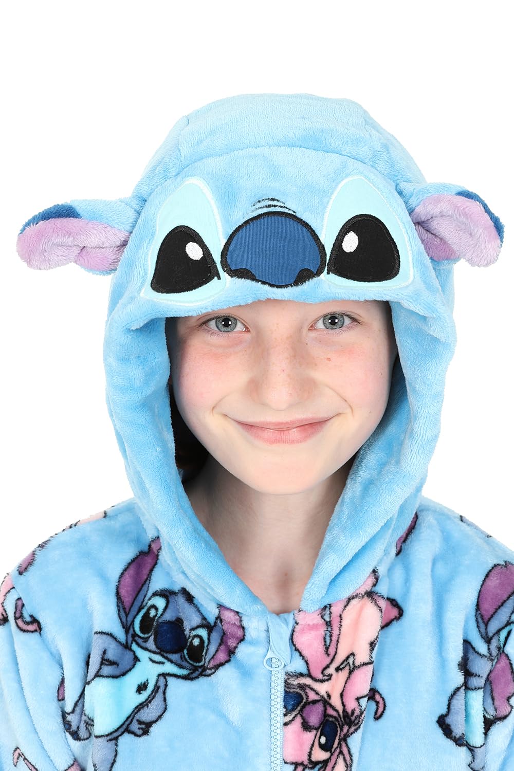 Disney Lilo and Stitch Stitch & Angel Grenouillère en polaire pour enfant Bleu