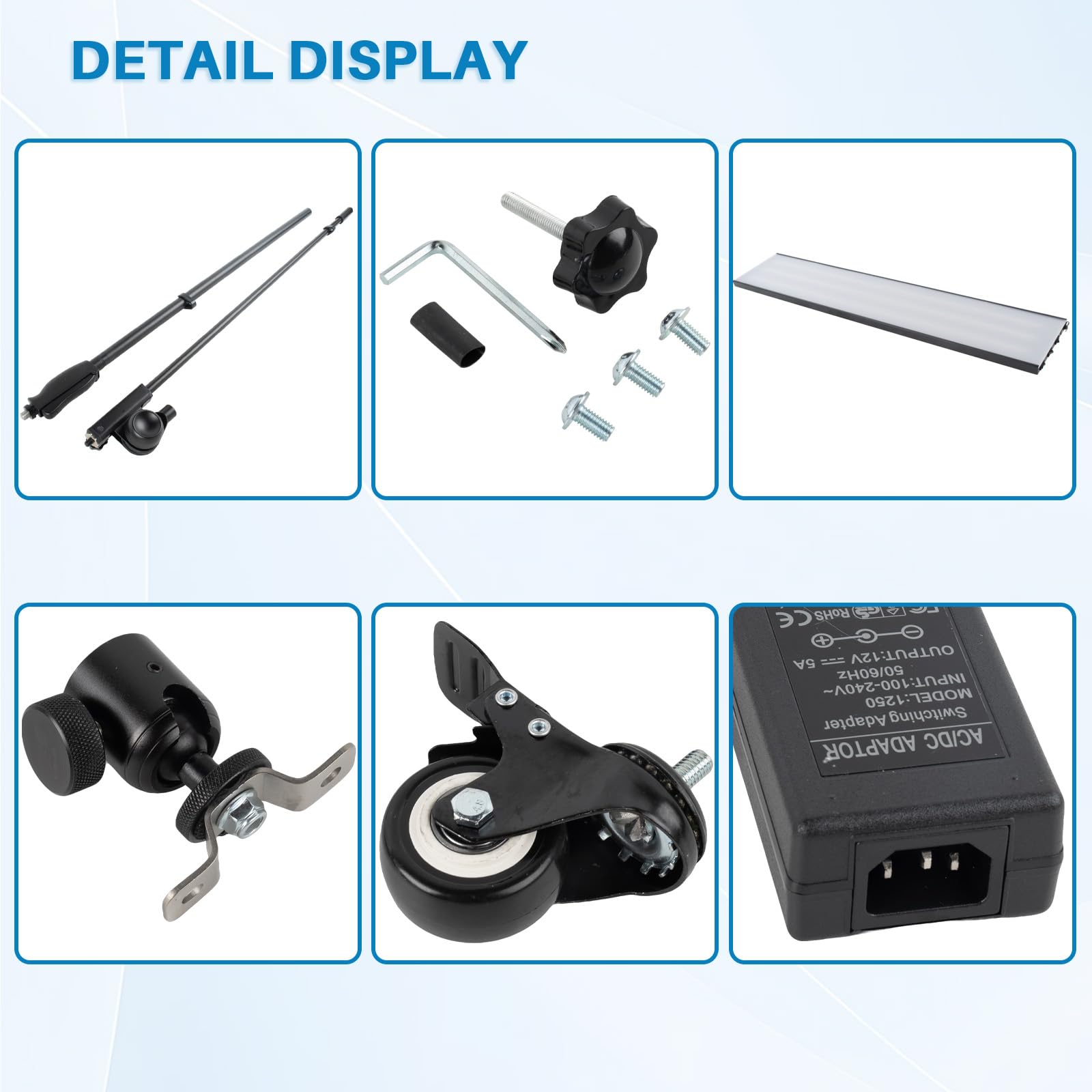 Luz de detección de reparación de baches LED para reparación de abolladuras sin pintura en el automóvil. Herramienta de eliminación de abolladuras con reflector y lámpara de placa ajustable