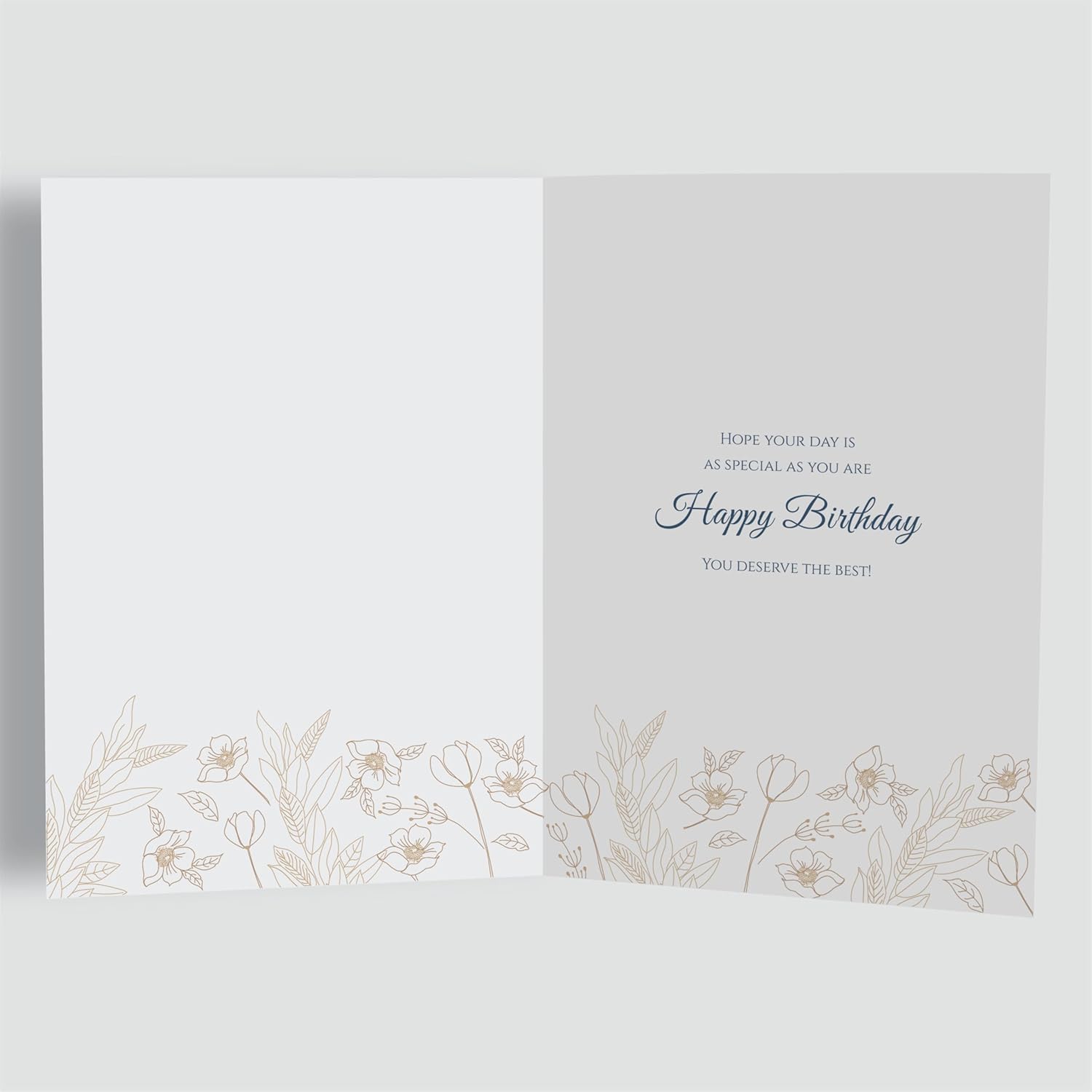 Birthday Card for Dad – Navy Gold A5 Greeting Card with Printed Verse – Premium UK Made Design - Image 2