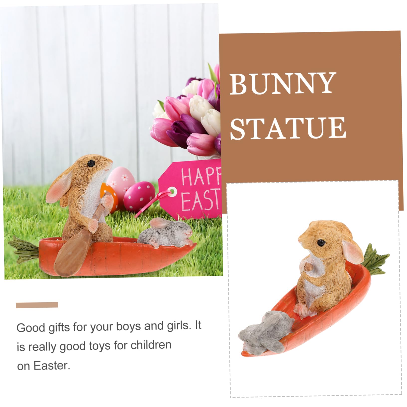 ABOOFAN 3 Pièces Ornement de Lapin Animaux en Verre Miniatures de Maison de poupée bureautique Accessoires Home Decor décor Le Cadeau Statue de Lapin Accessoire de Bureau Ménage Le Signe