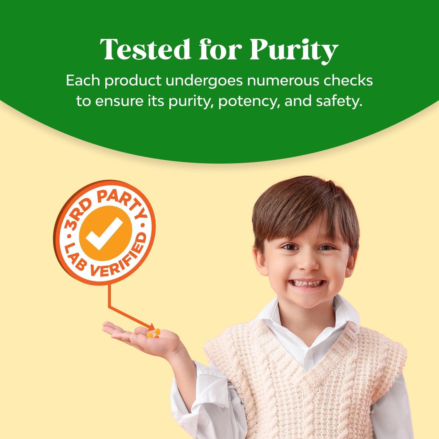 Kids DHA Omega 3 Gummies - Fatty Acids Omega 3 6 9 for Brain, Immune Strength & Vision - Nutritional DHA for Kids for Healthy Nervous System & Focus Support - Fish Free, Vegan & Non-GMO - 60 Chews - Image 8