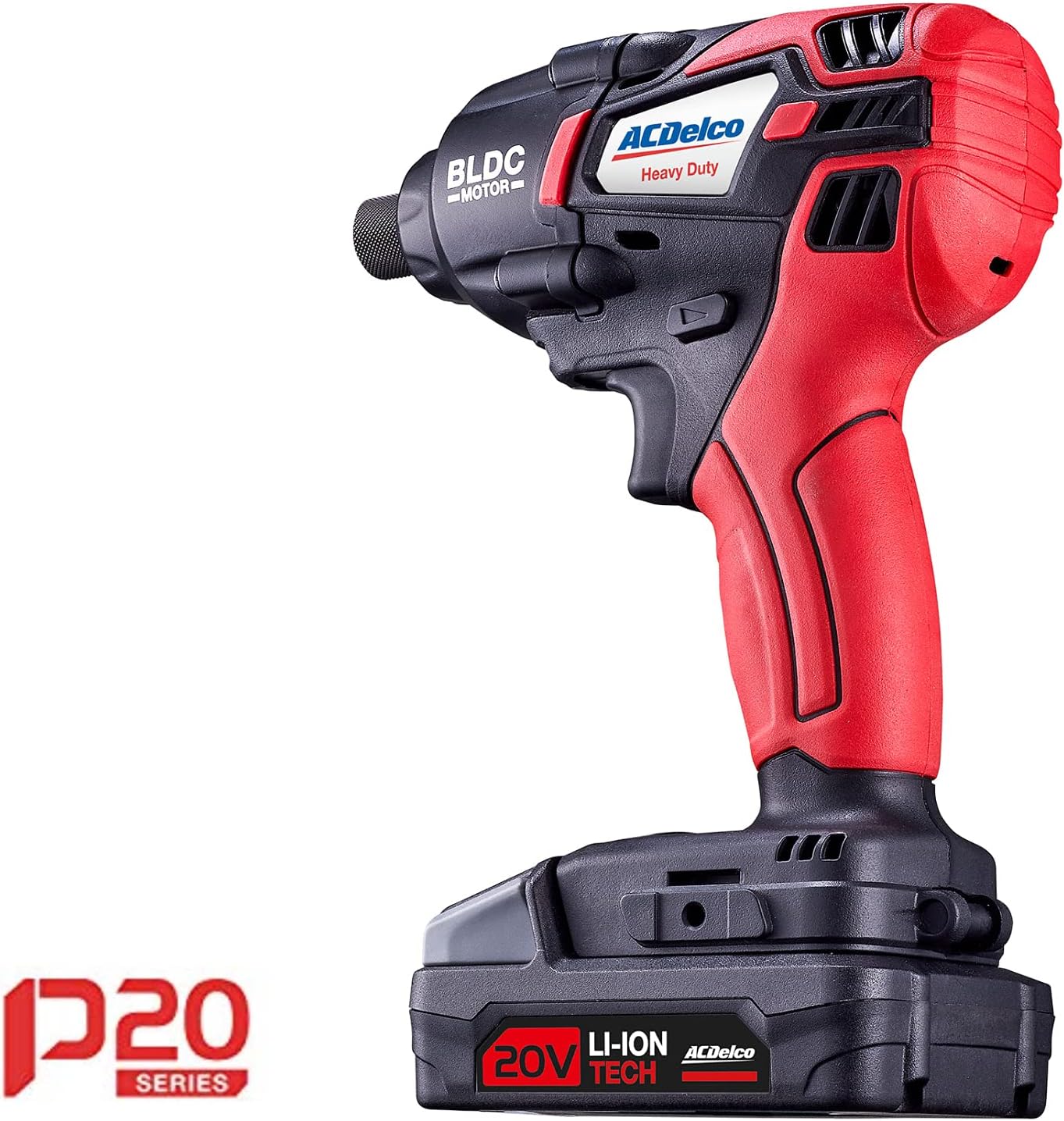 ACDelco ARI20173-PM P20 Series 20V Cordless Li-ion 1/4” 162 ft-lbs. Heavy Duty Brushless Impact Driver Tool Kit