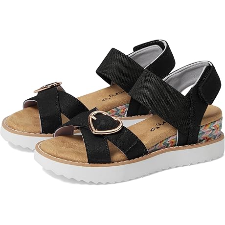 Girls Sketcher Miss Desert Kiss Espadrille Wedge Sandals
