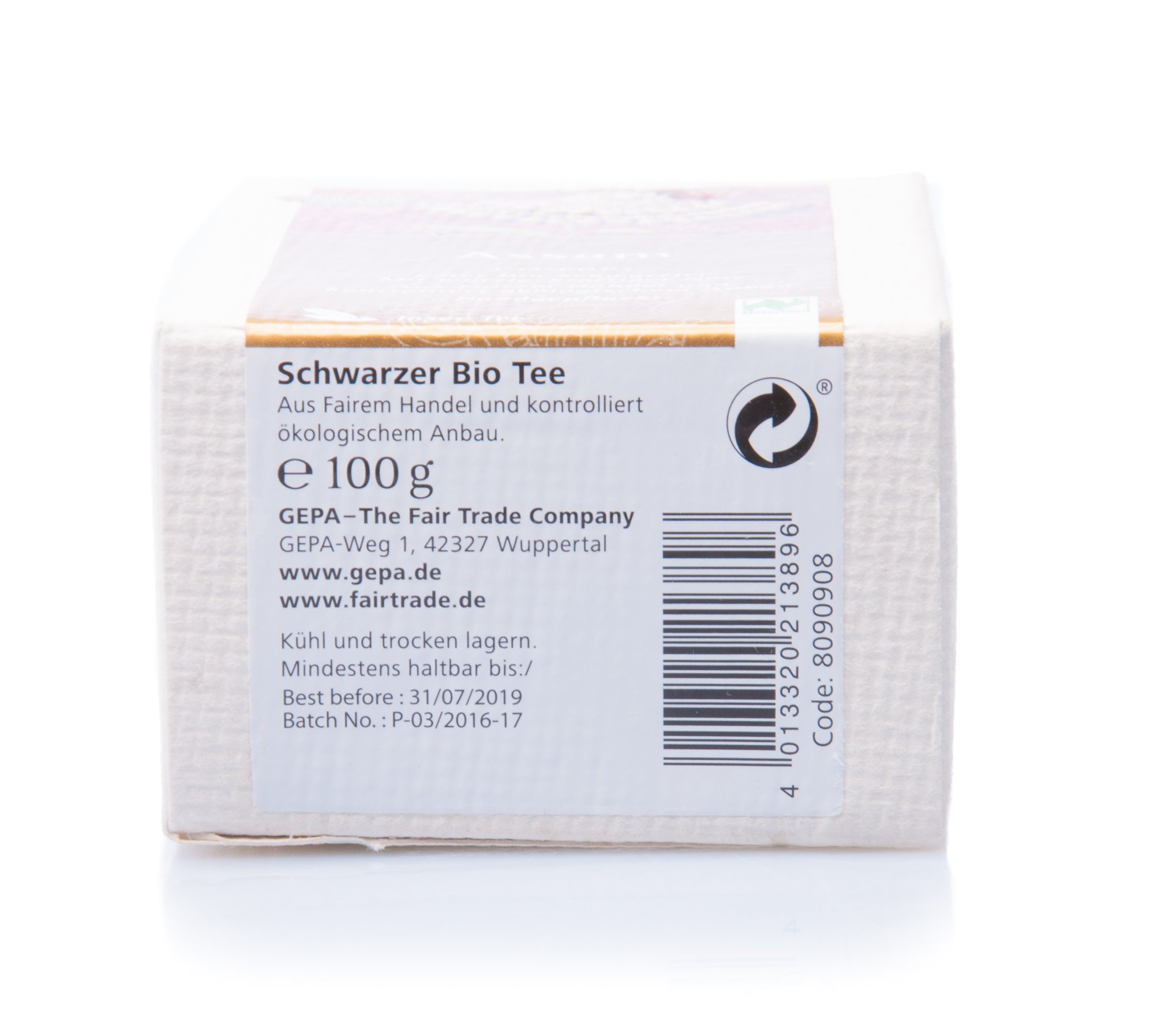 GEPA Assam Bio Schwarztee 1 Karton ( 5 x 100g lose ) Fair-Trade
