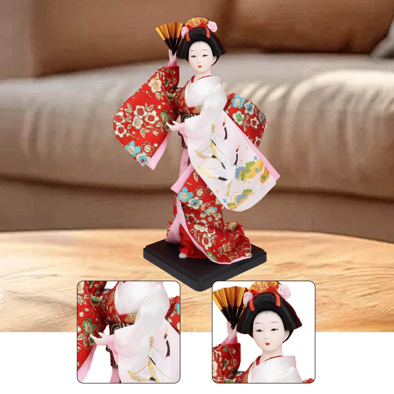 Amazon.co.jp: PEWETE 26cm 芸者着物人形 和風ドール 装飾 伝統日本