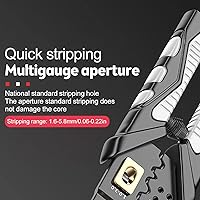 Vista 8 de DAGIJIRD Herramienta pelacables multifuncional 25 en 1 Alicates de pelado de cables ajustables con corte que prensa