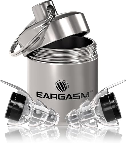 Miniatura 13 de Eargasm Tapones para oídos de alta fidelidad con filtros dorados - Tapones reutilizables para reducción de ruido y protección auditiva con estuche