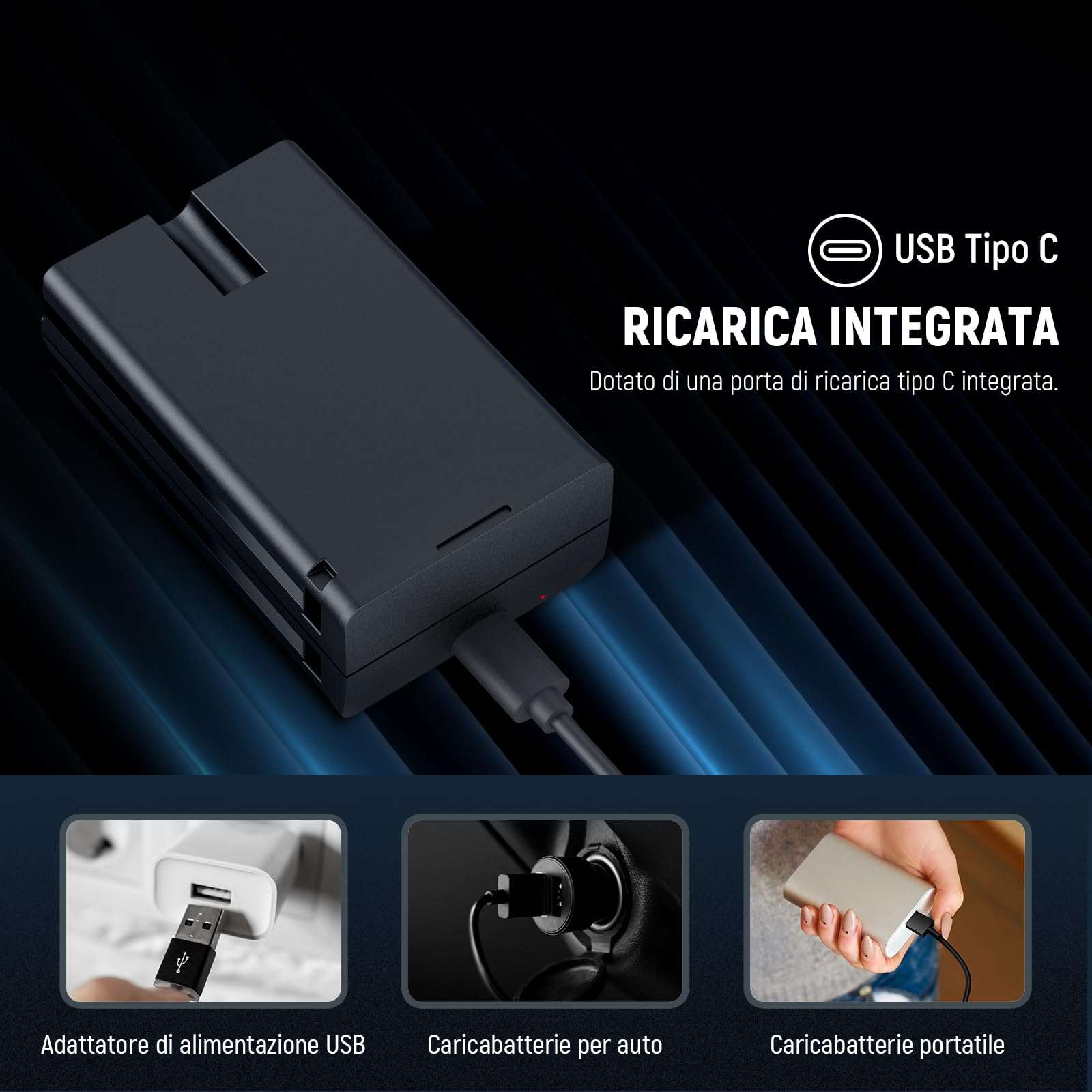 NEEWER 7.2V/3000mAh Batteria Ricambio agli Loni Litio per Speedlite Flash, Pacco Batteria per Z2PRO-C Z2PRO-S Z2PRO-N, Z2-C Z2-S Z2-N, Z1-C Z1-S Z1-N, Z880-C Z880-S Z880-N Speedlite Flash, NB-Z1 PRO