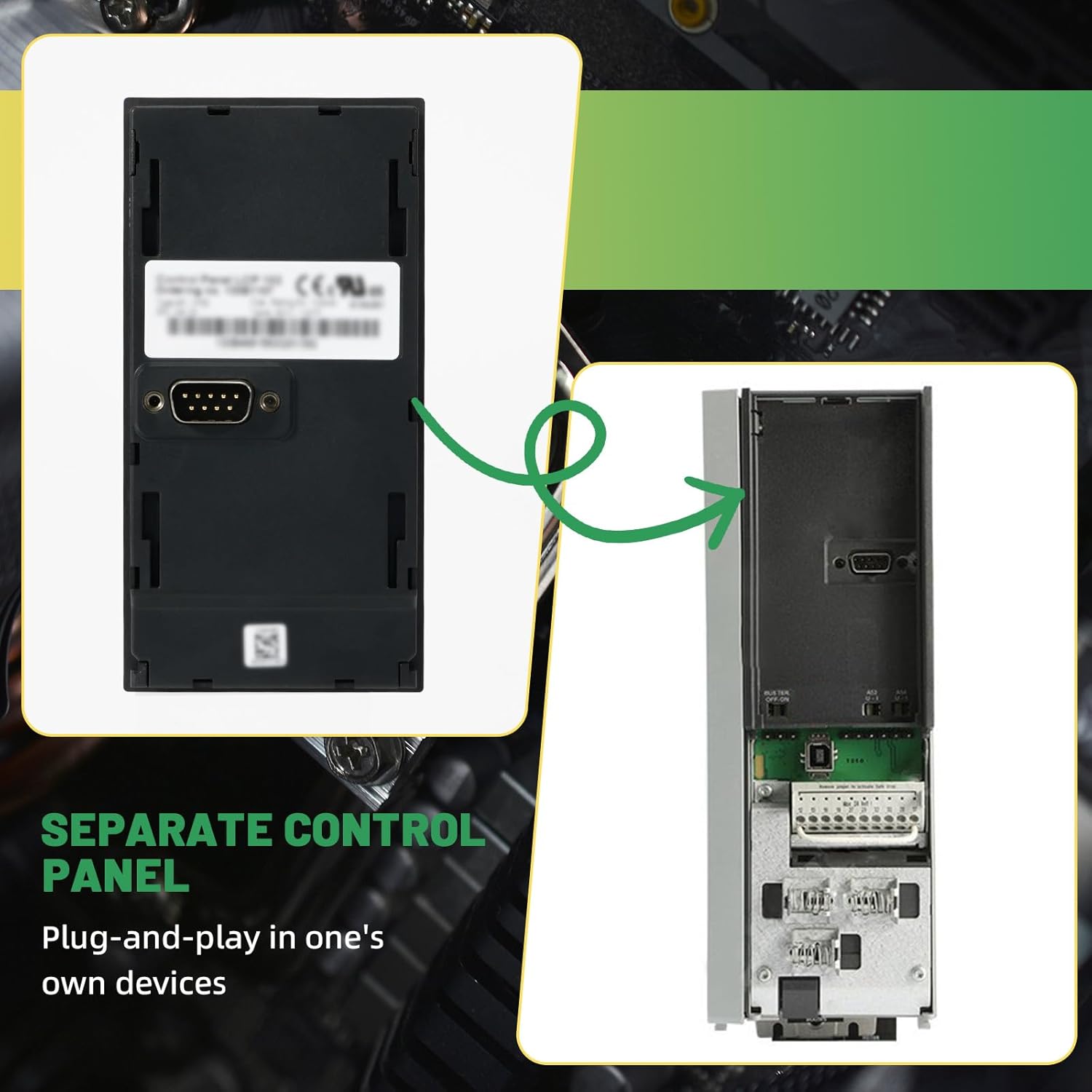 130B1107 Drive Graphical Local Control Panel Compatible with Danfoss VLT Automation Drive FC302 FC301 Inverter LCD Operation Panel, LCP102 Display Panel, Variable Frequency Drives