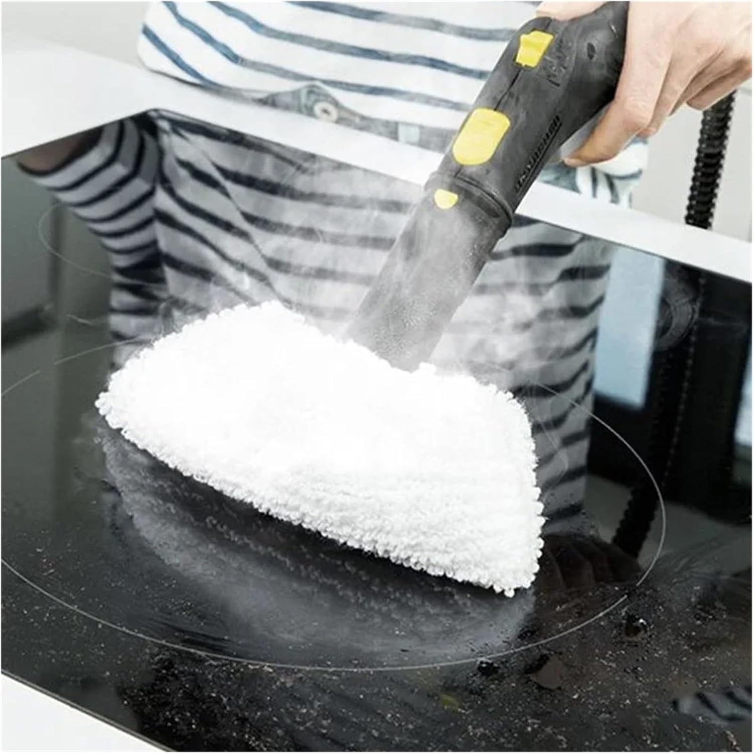 Steam Mop Cloth Rag Replace Microfiber Cleaning Pad Cover Steam Cleaner Accessories. Compatible with Karcher Easyfix SC1 SC2 SC3 SC4 SC5 (Color : 8PCS)