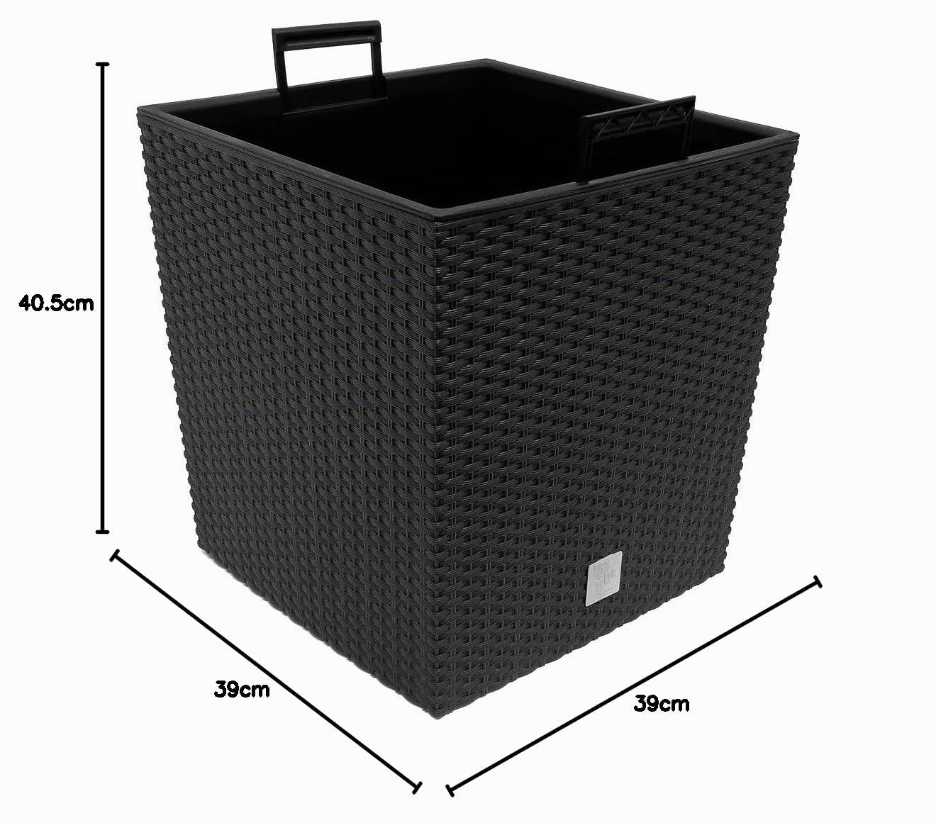Deuba® Set 2X Macetas Rato 35L Macetero Grande Jardinera Decorativa Interior Exterior Jardín Antracita