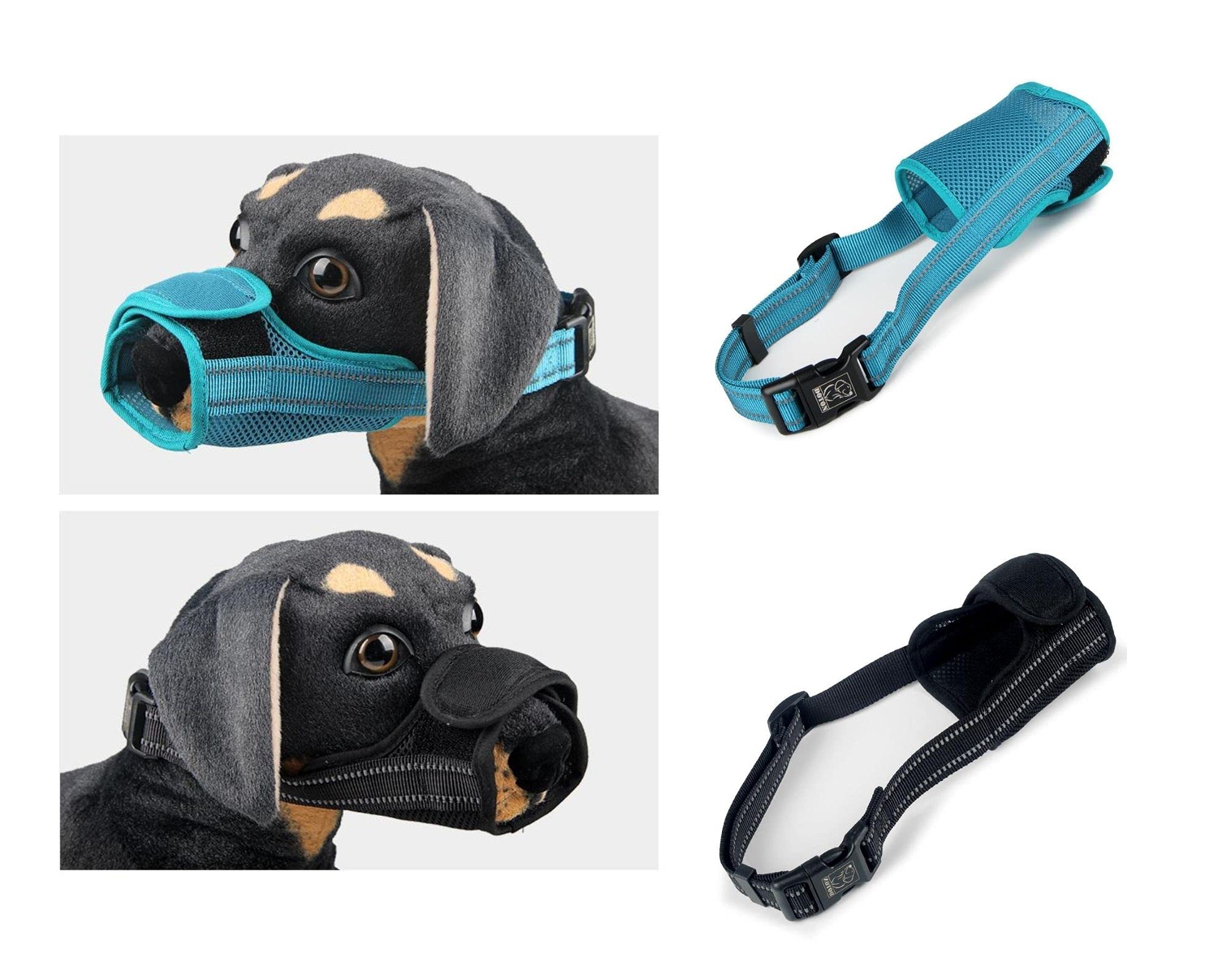 Sniffr Adjustable Dog Turquoise Color Muzzle Soft Breathable Nylon Mask Safety Dog Mouth Cover Anti Biting Barking Pet Muzzles Dogs (M) (B0978NZZZ9) Amazon Price History, Amazon Price Tracker
