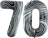 Vista 24 de GOER Globos con el número 80 para decoraciones de fiesta de cumpleaños número 80, globos de helio de aluminio jumbo de 42 pulgadas para 80 Oro rosa