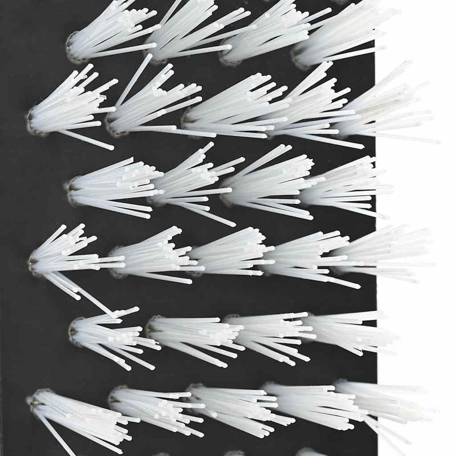 Homgoday Spazzola per Bestiame da Parete, Plastica e Acciaio 50x10x6.5 cm, Nero e Bianco, per Uso Esterno, Assemblaggio Richiesto