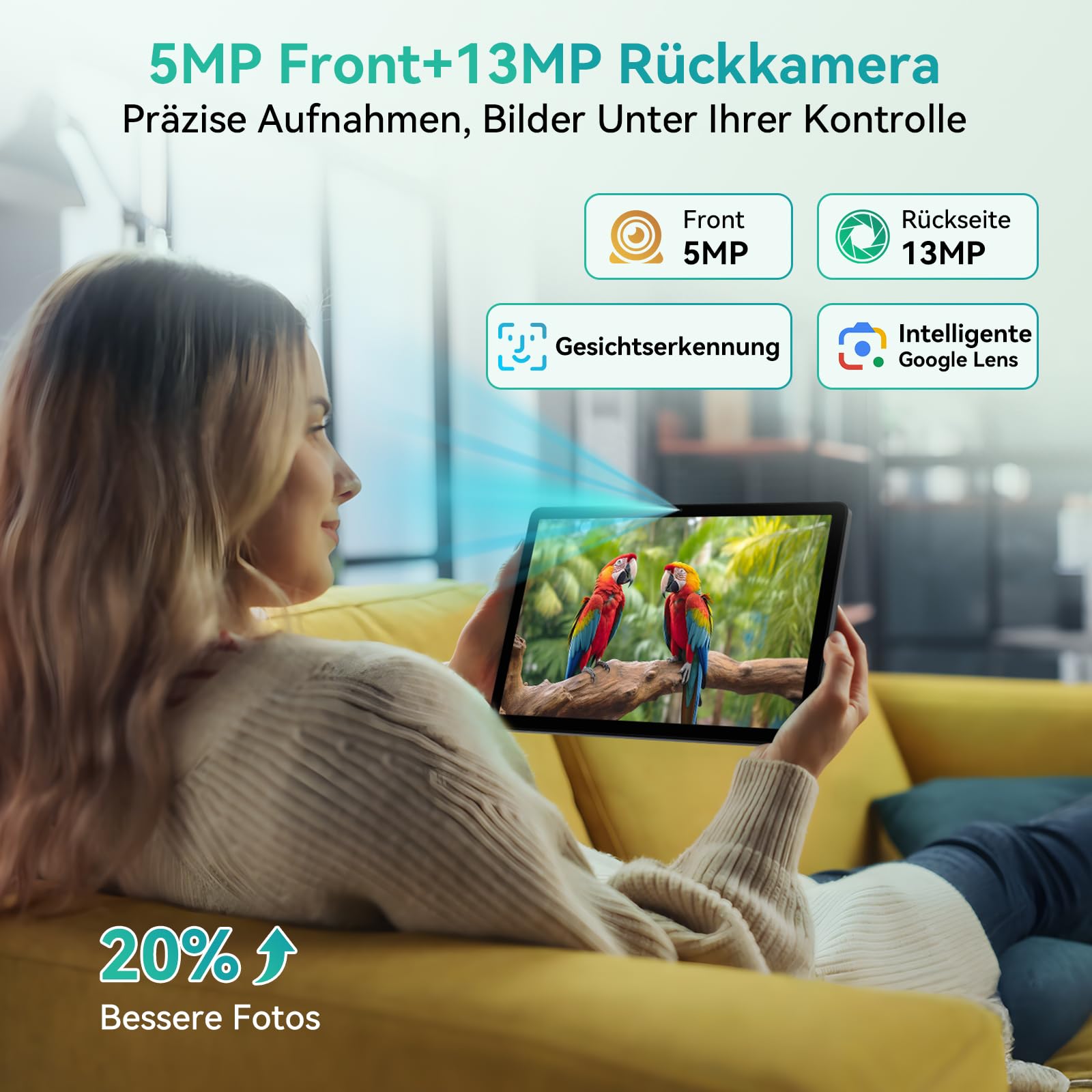 Android 16 Tablet 11 Zoll mit Tastatur, 24GB RAM+128GB ROM/2TB TF | Tablet für Arbeit & Uni, Tablets mit Stift Maus Hülle, FHD+ Widevine L1, 8000mAh, Octa-Core, 5G WiFi