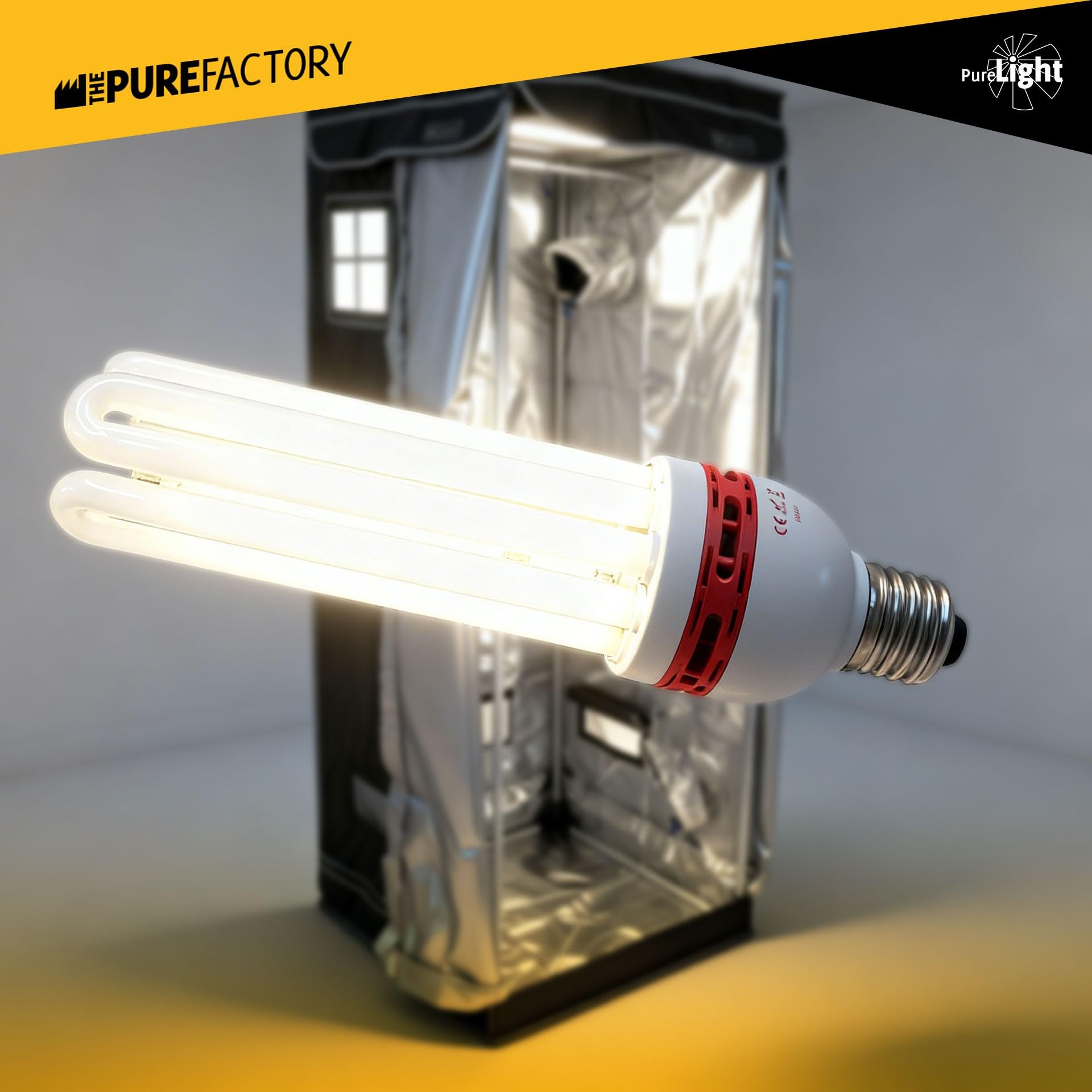 Bombilla CFL 125W Greenpower para cultivo | Temperatura de color ajustable 2700K y 6400K | Eficiencia energética | Bombillas de crecimiento de calidad