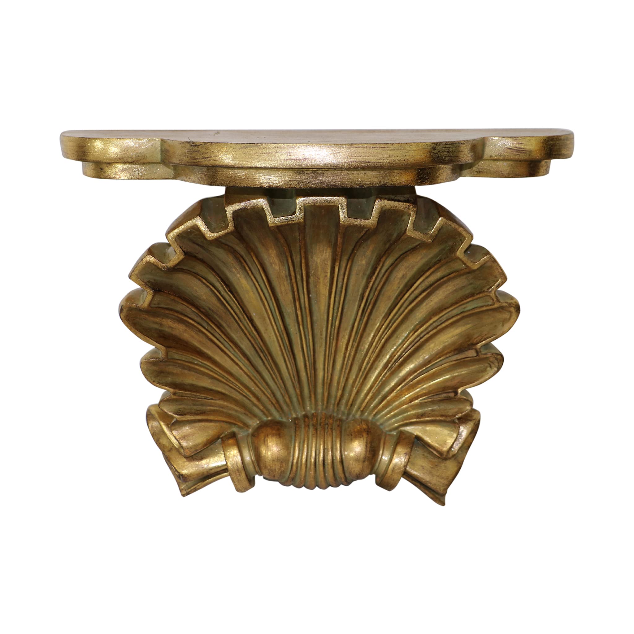 TIC Shell Wall Shelf, Gold