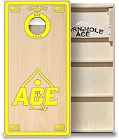 Vista 13 de CornholeAce ACE PRO Tablas de Cornhole profesionales, sin rebote, patas anchas triples, madera contrachapada de abedul báltico de 3/4 pulgadas