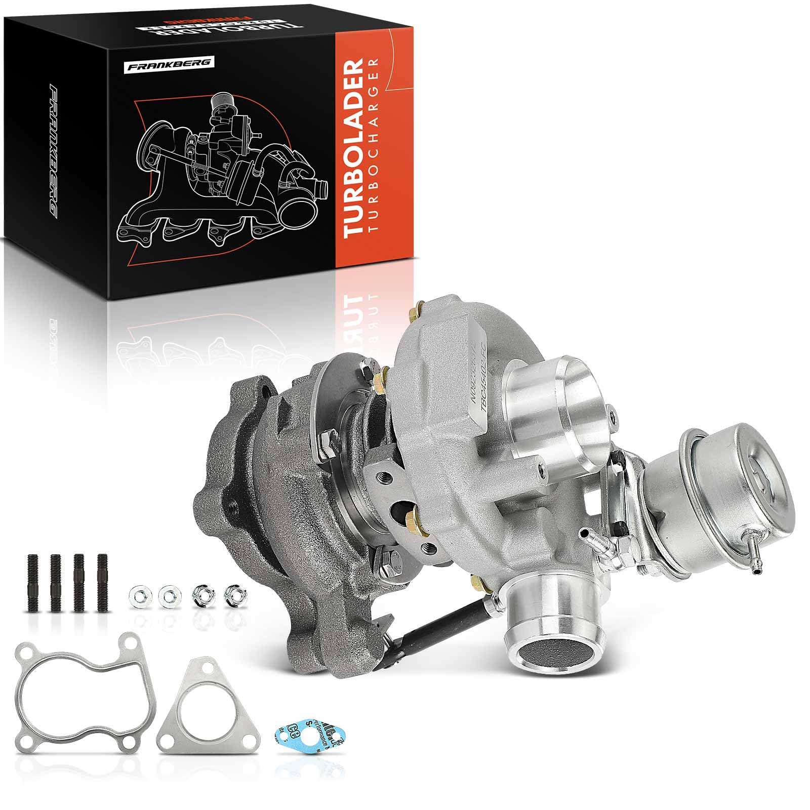 Frankberg Turbocompressore a gas di scarico con guarnizioni diesel | 038145701A; Compatibile con: Golf IV Variante 1J5, B.o.r.a 1J2, A3 8L1, O.c.t.a.v.i.a I 1U2, Toledo II 1M2