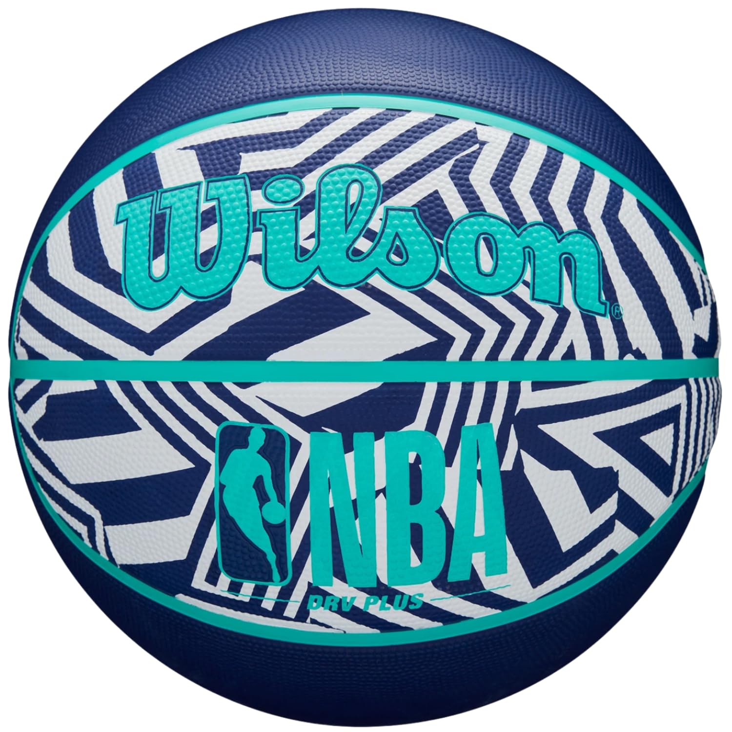 Wilson NBA DRV Plus Dazzle Camo Ball WZ3016102XB, koszykówka, uniseks, granatowe, 5 EU