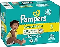 Vista 110 de Pampers Swaddlers - Pañales desechables ultra suaves para bebé talla 1, 164
