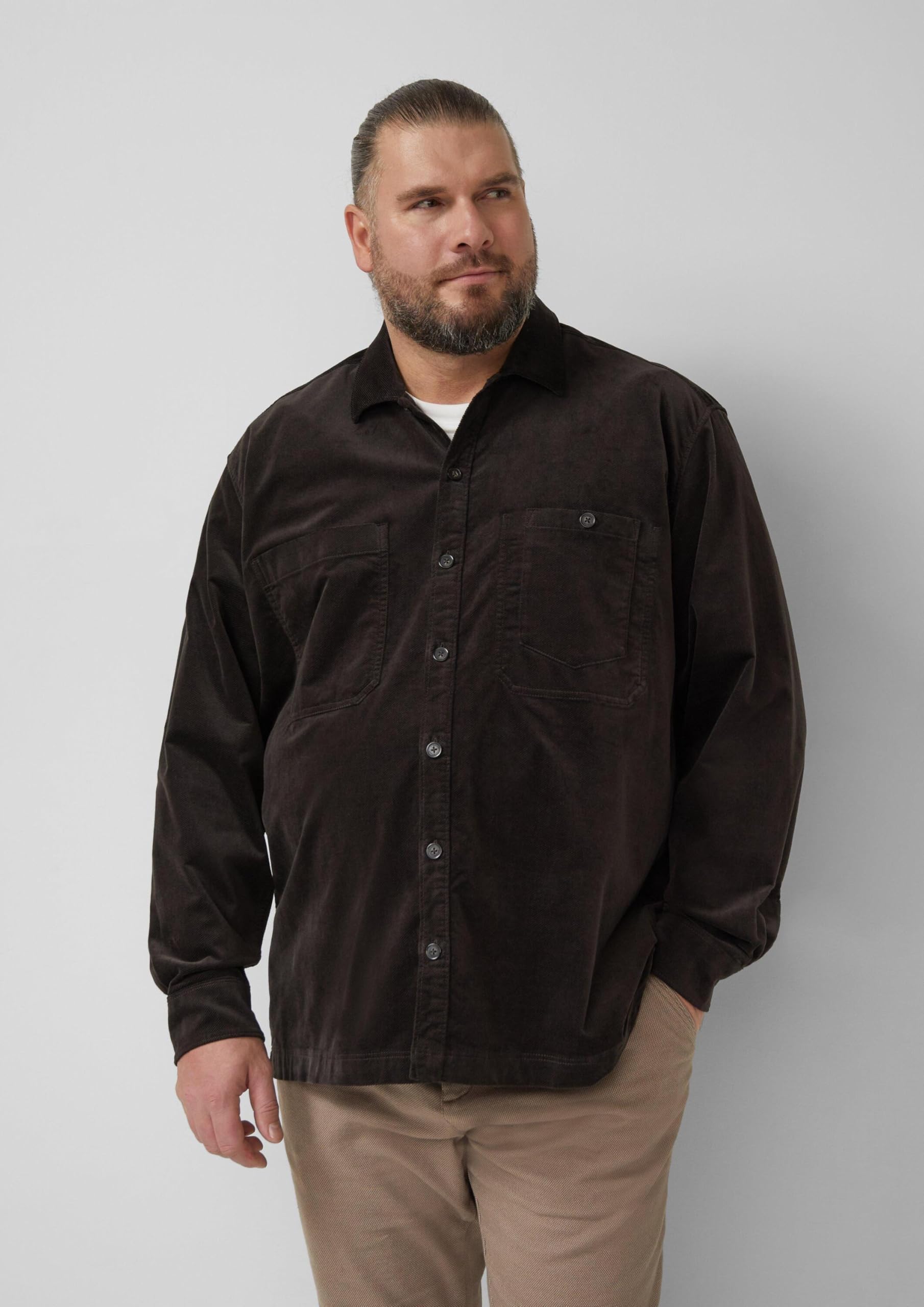 s.Oliver Herren 2176914 Feincord Overshirt